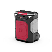 Monster Rockin Roller 360 Portable Indoor/Outdoor Bluetooth Speaker, Red/Silver