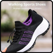 ORUYROP Women's Orthofit Comfort Shoes, 6 Black Purple