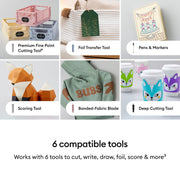 Cricut z20-12404-G8 Explore 5 Die Cutting Machine Essentials Bundle with Smart Vinyl