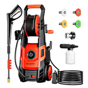 DAIMOT Electric Pressure Washer, 3200 PSI, 2.3 GPM, Foam Cannon, 4 Nozzle Tips, Power Washer for Cars, Fences, Driveways, Patios