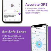 myFirst Fone R2 Kids Smartwatch Phone with Real-Time GPS Tracking, Two-Way Video Calls, SOS Button, 1.3-Inch AMOLED Display, 5MP Camera, Heart Rate Monitor, Music Player, Acai Purple