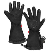 ActionHeat AA Battery Heated Fleece Gloves 2.0, Men's L/XL, Black, Slim-Fit, Touchscreen Compatible