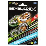 Hasbro Beyblade X Gale Wyvern 5-80GB and Tail Viper 3-80HN Dual Pack Battling Top Set, Multicolor, Ages 8+, G0282