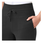 Mondetta Womens CiCLO Wide-Leg Performance Pants, Sustainable Soft Stretch Fabric, Mid-Rise, Black, Large