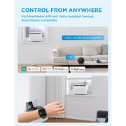 Midea 12,000 BTU Smart Inverter U-Shaped Window Air Conditioner, Energy Star Certified, Wi-Fi Enabled, Ultra Quiet, White, MAW12V1QWT