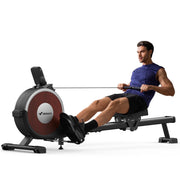 MERACH Q1S Rowing Machine, 16 levels of Quiet Magnetic Smart Auto Resistance, 350 lbs Weight Capacity Rower Machine