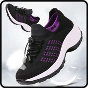 ORUYROP Women's Orthofit Comfort Shoes, 6 Black Purple