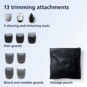 Philips Norelco MG3740/40 Men's Grooming Kit, 13 Pieces