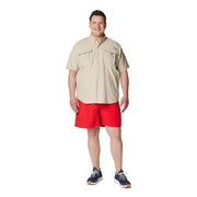 Columbia Bahama Short-Sleeve Button-Down Shirt - Fossil - M