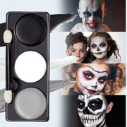 Joyfy 7 oz Halloween Makeup Palette, Halloween Face Painting Kit SFX Makeup w/Double-headed Brush