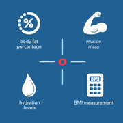 Health o meter Digital Body Composition Scale, BMI Body Fat Water Mass Measurement, Multi-User Tracking, 500 lb Capacity, Carbon Fiber Platform, Backlit Display, 32910032