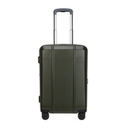 BTL 24-Inch Checked Expandable Hardside Upright Luggage with 360-Degree Hinomoto Spinner Wheels, TSA-Approved Locks, Divider Pockets, Green