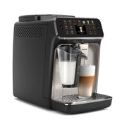 Philips 4400 Fully Automatic Espresso Machine with LatteGo Milk Frother, SilentBrew Technology, Ceramic Grinder, 12 Hot and Iced Beverages, Black Chrome, EP4447/90