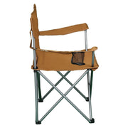 Ozark Trail FC-96806WFB Basic Quad Folding Camp Chair with Cup Holder, Brown, Portable Seating