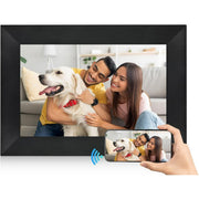 AEEZO DP800-BK Digital Picture Frame WIFI Smart 8 Inch IPS HD Touch Screen with 16GB Storage, Auto-Rotate