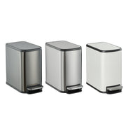 Simpli-Magic Bathroom Trash Can, 1.6 Gallon Stainless Steel Soft-Close Step Pedal, Gunmetal, 79696