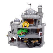 Jakks Pacific Deluxe Bowser Castle Action Figure Playset, 12 in Three-Story with 1.5 in Bowser Figure, Piano, Bonsai Tree, Heat-Activated Paintings, 432254