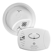 First Alert Standard Battery-Operated Smoke Alarm and Carbon Monoxide Alarm Combo Pack, White, Precision Detection Technology, SMI100 CO400