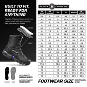 BD Protective Equipment BOPS8002 8/M/W Battle Ops 8'' Waterproof Side-Zip Composite Toe Tactical Duty Boots for Men - Black - 8M