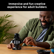 LEGO Star Wars Darth Vader Bust Building Kit, Collectible 349-Piece Set with Rotatable Head and Minifigure, Multicolor, 75439