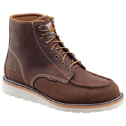 Carhartt CMW6095 Waterproof Wedge Work Boots for Men - Brown Leather - 10.5M
