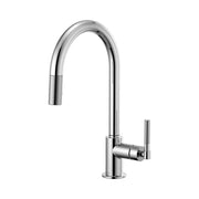 Delta Litze Single Handle Pull-Down Kitchen Faucet, Chrome, Magnetic Docking Spray Head, 360-Degree Swivel Arc Spout, Knurled Handle, 63043LF-PC