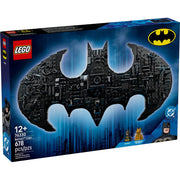 LEGO Batman Logo Building Toy, 678 Pieces, Classic and Golden Batman Minifigures, Super Hero Accessories, Wall-Mountable Display, Ages 12+, 76330