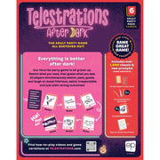 USAopoly Telestrations After Dark 6 Player 2nd Edition Adults-Only Party Board Game with Cards, Dice, Dry Erase Sketchbooks, 94111165