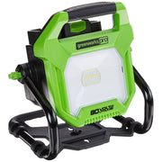 Greenworks Pro 80V 2500-Lumen LED Work Light, Hybrid AC/DC Power, 360 Adjustable Head, Lightweight with Hanging Hook, Tool Only