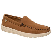 Minnetonka Discover Classic Moccasins for Men - Dusty Brown - 8M