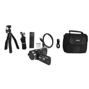 Vivitar DVR8K-BLK STK-4 8K Ultra HD Video Digital Camcorder, 48MP Photo, Black