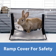 Kaytee Open Living Small Animal Habitat with Durable Wire Frame, Waterproof Liner, White, 48 in L x 24 in W x 19 in H, 100542764