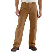 Carhartt Flannel-Lined Duck Dungarees for Men - Carhartt Brown - 33x30