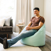 Big Joe 1124562R2 Joey Bean Bag Chair, Plush, Kids/Teens, 2.5ft, Turquoise