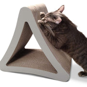 PetFusion 3-Sided Vertical Cat Scratcher Pad Lounge, Multiple Angles, 6 Usable Surfaces, Slate Grey