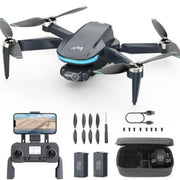 A-Sonic XS72186 with Camera for Adults 4k - 2-Axis Gimbals GPS Drone with EIS WeFone WF40 FPV RC Foldable Quadcopter for Beginners - Brushless Motor