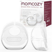 Momcozy Breast Milk Collector, Reusable Silicone Breast Milk Shells, 3oz Capacity, 2 Count, BC003