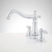 Signature Hardware SH449726CP Enid Widespread Bathroom Faucet - Overflow - Chrome