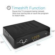 Ematic AT103B Digital Converter, Digital TV Converter Box with Recording, Playback & Parental Controls, Black