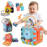 Wisairt WT900300001 Baby Activity Cube Learning Toys for 6-36 Months Educational Montessori Toddler Toys Birthday Party Gifts for Boys Girls