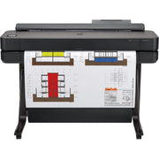 HP 5HB10T#B1K DesignJet T630 Large Format 36 Plotter Printer Precise CAD & Poster Printer with Auto Sheet Feeder Media Bin & Stand
