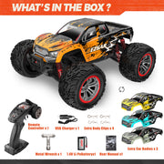 YCFUN HM123 Hobby Grade 1:12 RC Monster Truck, 4WD High-Speed 45 km/h, Off-Road All-Terrain Remote Control Car with Rechargeable Battery,