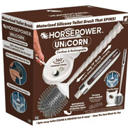 Horsepower 17894 Unicorn AS SEEN ON TV, Motorized Toilet Brush, Powerful Spinning Action, 360 Degree Cleaning (Unicorn Original)