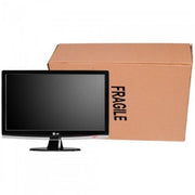 Uboxes TV Moving Box, Heavy-Duty Double Wall, Fits Flatscreen TVs Up to 32in, Includes Two Corrugated Sleeves and 65-Foot Bubble Wrap Roll, 1 Pack