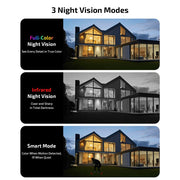 OHWOAI 8MP Dual Lens PoE Security Camera System, 4 Cameras with PTZ, Color Night Vision, AI Detection, 10-Inch Monitor, 1TB HDD
