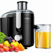 GDOR JE2003B Kitchen Appliances Juicer Machine Dual Speeds Centrifugal Extractor, Titanium Enhanced Cut Disc, 2.5