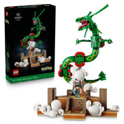 LEGO Pokmon Rayquaza Building Set, Posable Legendary Figure with Trainer Minifigure, Sky Pillar Base, 1083 Pieces, Multicolor, 6589500