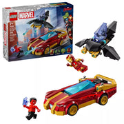 LEGO 76310 Marvel Iron Man Car & Black Panther vs. Red Hulk Super Hero Building Toy