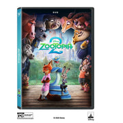 Disney Zootopia 2 DVD Movie, Adventure Animated Comedy, PG Rated, 108 Min Runtime, English and Spanish Subtitles, 1009415111