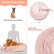 Best Friends by Sheri Donut Shag Replacement Pet Bed Cover, Extra Large 45